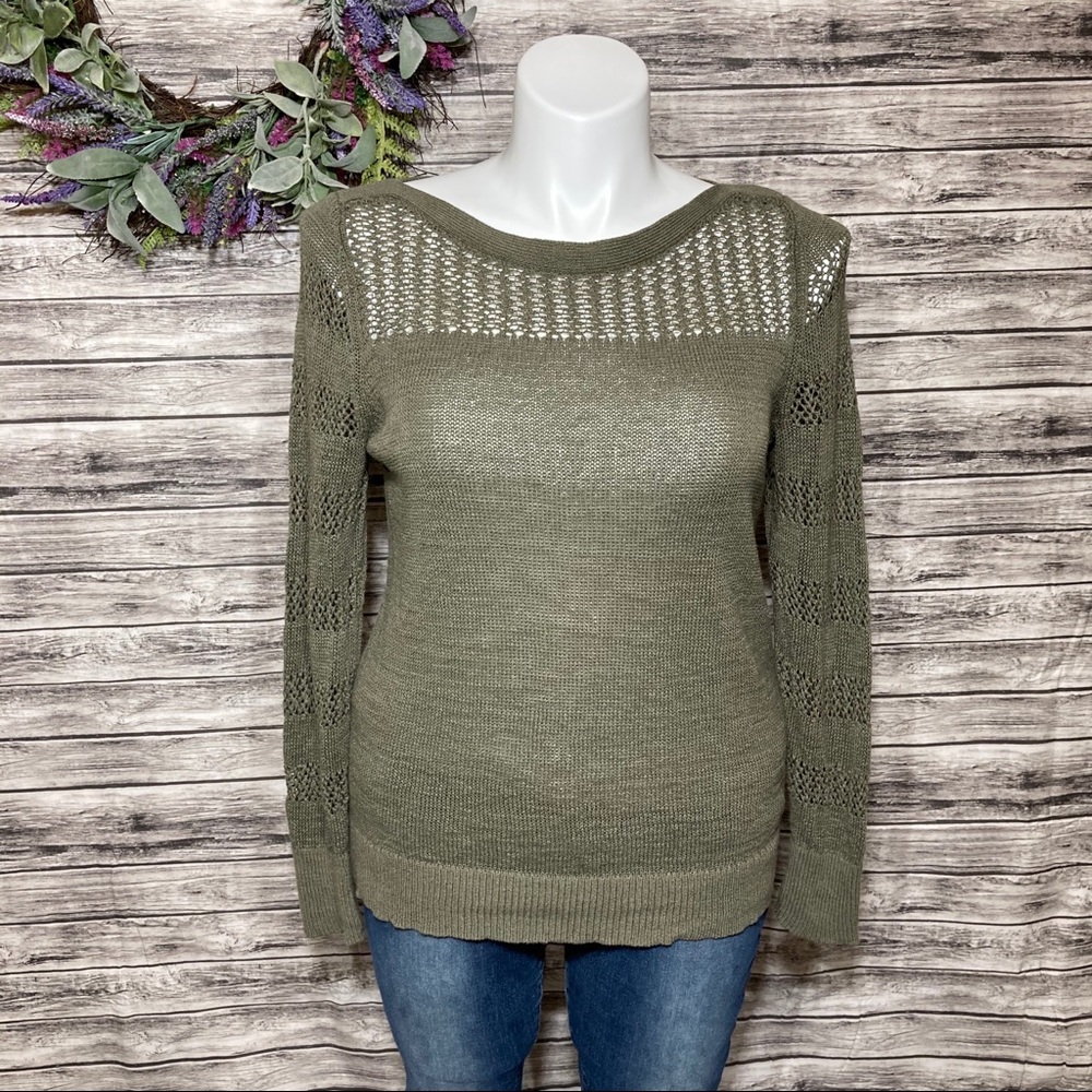 LOFT Mixed Knit Sweater